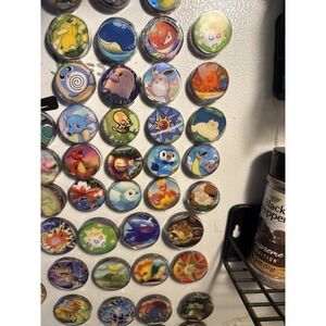 8pc Handmade Resin Pokémon Inspired Magnets Random Set Fridge